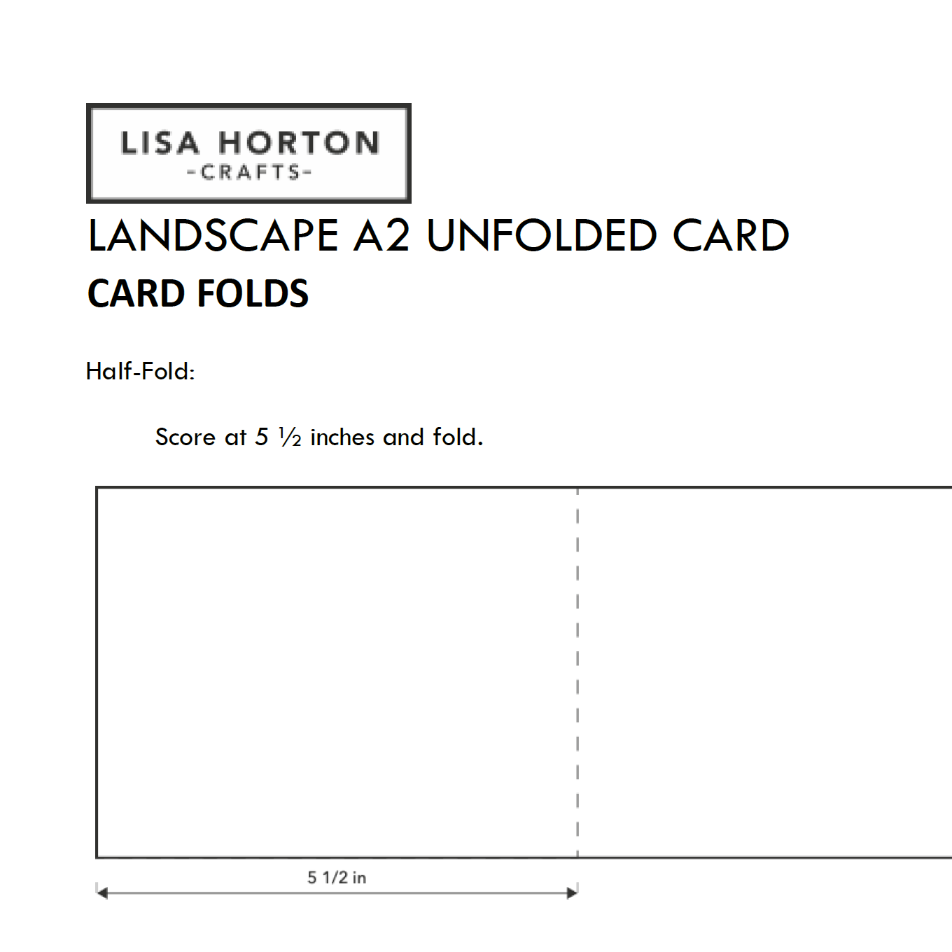 Lisa Horton Crafts A2 Card and Frame Free Download Templates