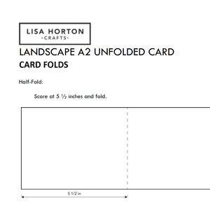 Lisa Horton Crafts A2 Card and Frame Free Download Templates