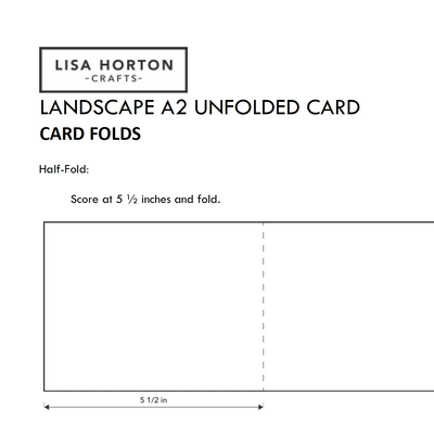 Lisa Horton Crafts A2 Card and Frame Free Download Templates