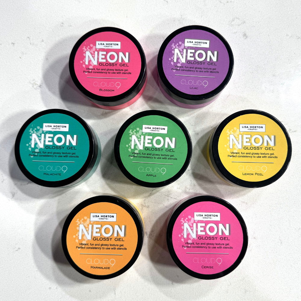 Lisa Horton Crafts Complete Set of 7 Neon Glossy Gels