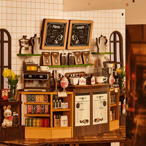 Rolife Holiday Cafe - DIY Book Nook Shelf Insert - TGB15