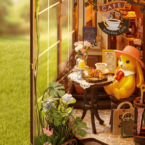 Rolife Holiday Cafe - DIY Book Nook Shelf Insert - TGB15