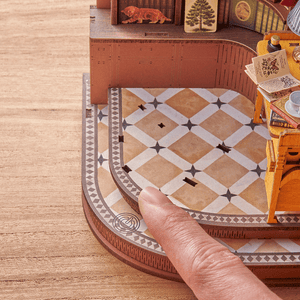 Rolife Silent Corner Study - DIY Book Nook Shelf Insert - TGE02