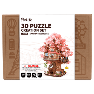 Rolife Sakura Tree House - DIY 3D Wooden Puzzle - TGS04
