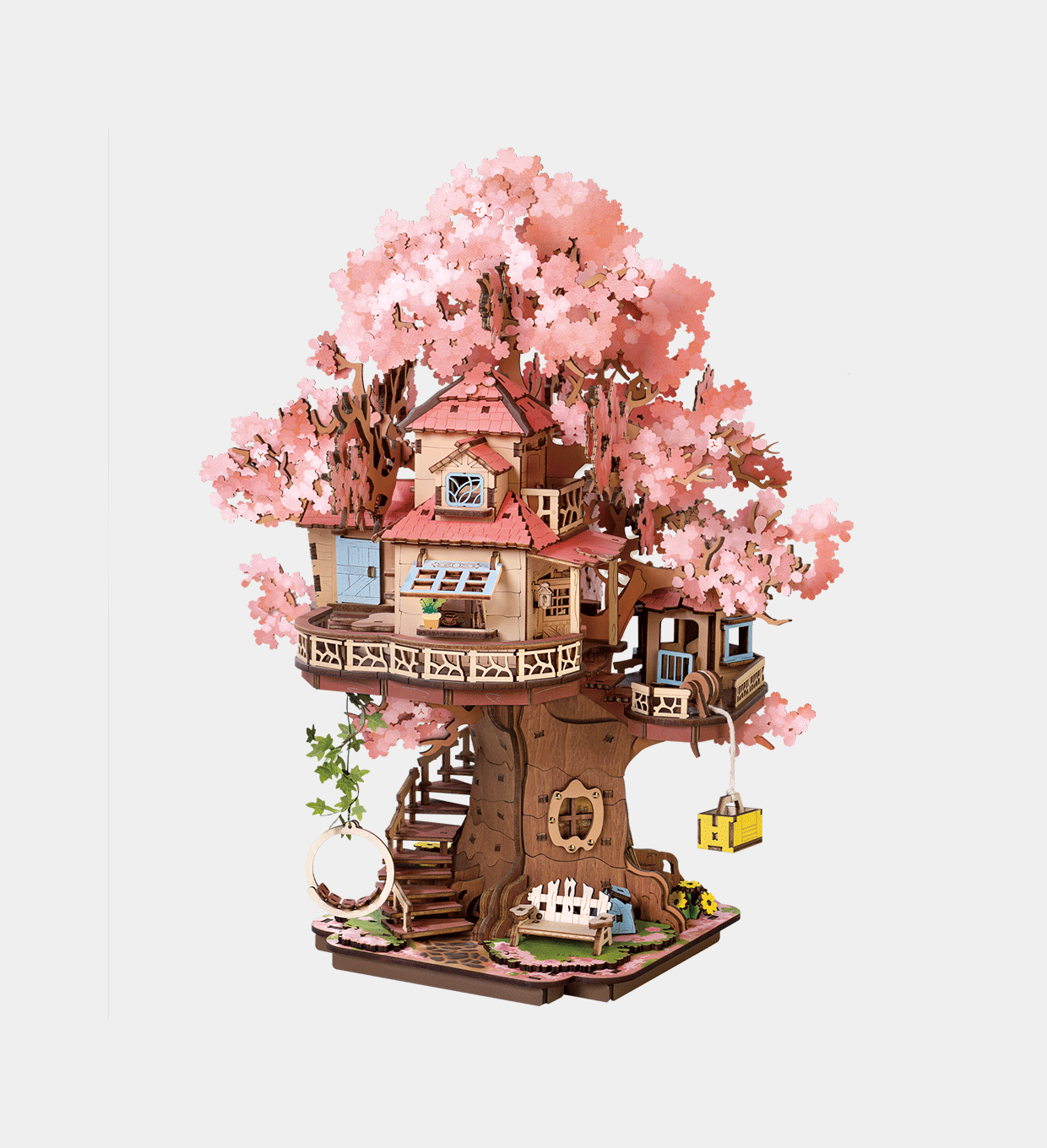 Rolife Sakura Tree House - DIY 3D Wooden Puzzle - TGS04