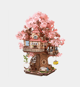 Rolife Sakura Tree House - DIY 3D Wooden Puzzle - TGS04