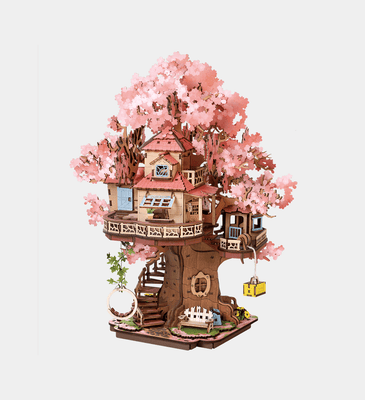 Rolife Sakura Tree House - DIY 3D Wooden Puzzle - TGS04