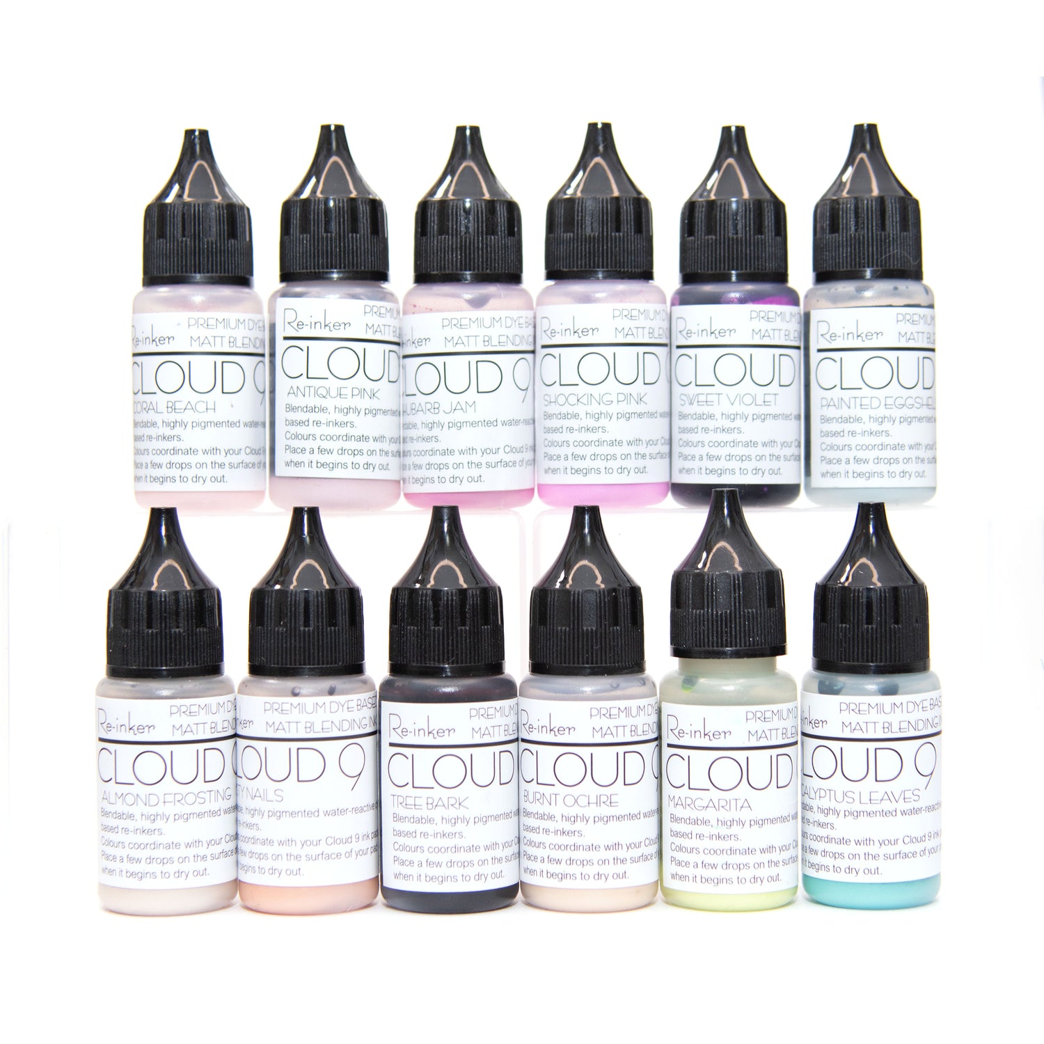 Lisa Horton Crafts Cloud 9 Blending Ink Reinkers x 10 - Vol 1 Lisa Horton Crafts Cloud 9 Blending Ink Reinkers x 10 - Vol 1