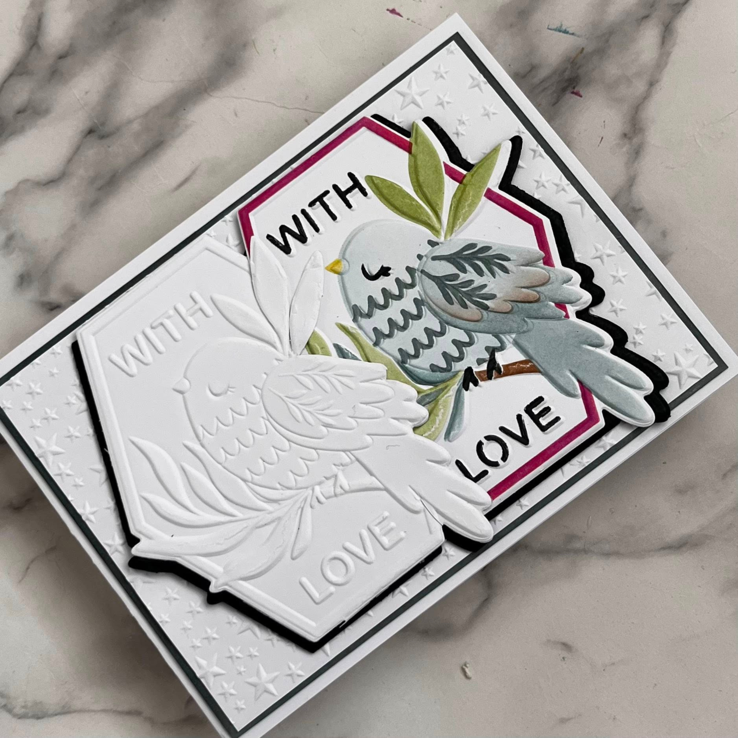 Lisa Horton Crafts Songbirds Layering Stencils with FREE Co-ordinating Die