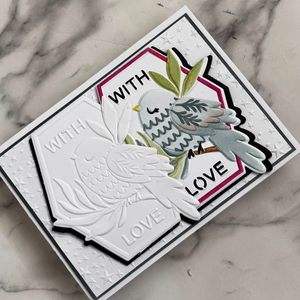 Lisa Horton Crafts Songbirds Layering Stencils with FREE Co-ordinating Die