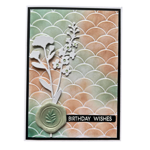 Wax Seals A6 3D Embossing Folder with Integrated Die Set