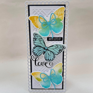 Spellbinders Butterfly Silhouettes BetterPress Plate & Die Set from the Wildflowers Collection by Lisa Horton