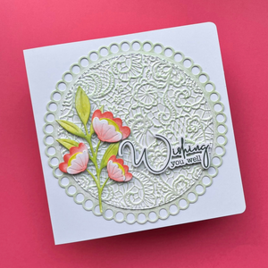 Lisa Horton Crafts Lovely Lace 5" x 7" 3D Embossing Folder