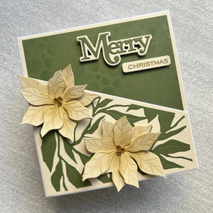 Lisa Horton Crafts Poinsettia Cover Plate Layering Die