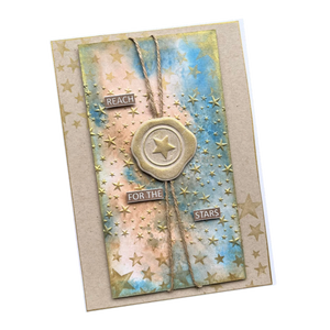 Wax Seals A6 3D Embossing Folder with Integrated Die Set