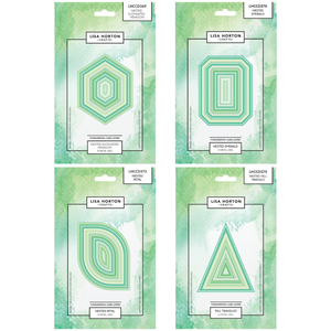 Lisa Horton Crafts Fundamentals Set of 4 x Die Sets - Nested Shapes - Release 3