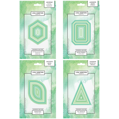 Lisa Horton Crafts Fundamentals Set of 4 x Die Sets - Nested Shapes - Release 3