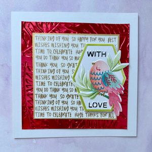 Lisa Horton Crafts Songbirds Layering Stencils with FREE Co-ordinating Die