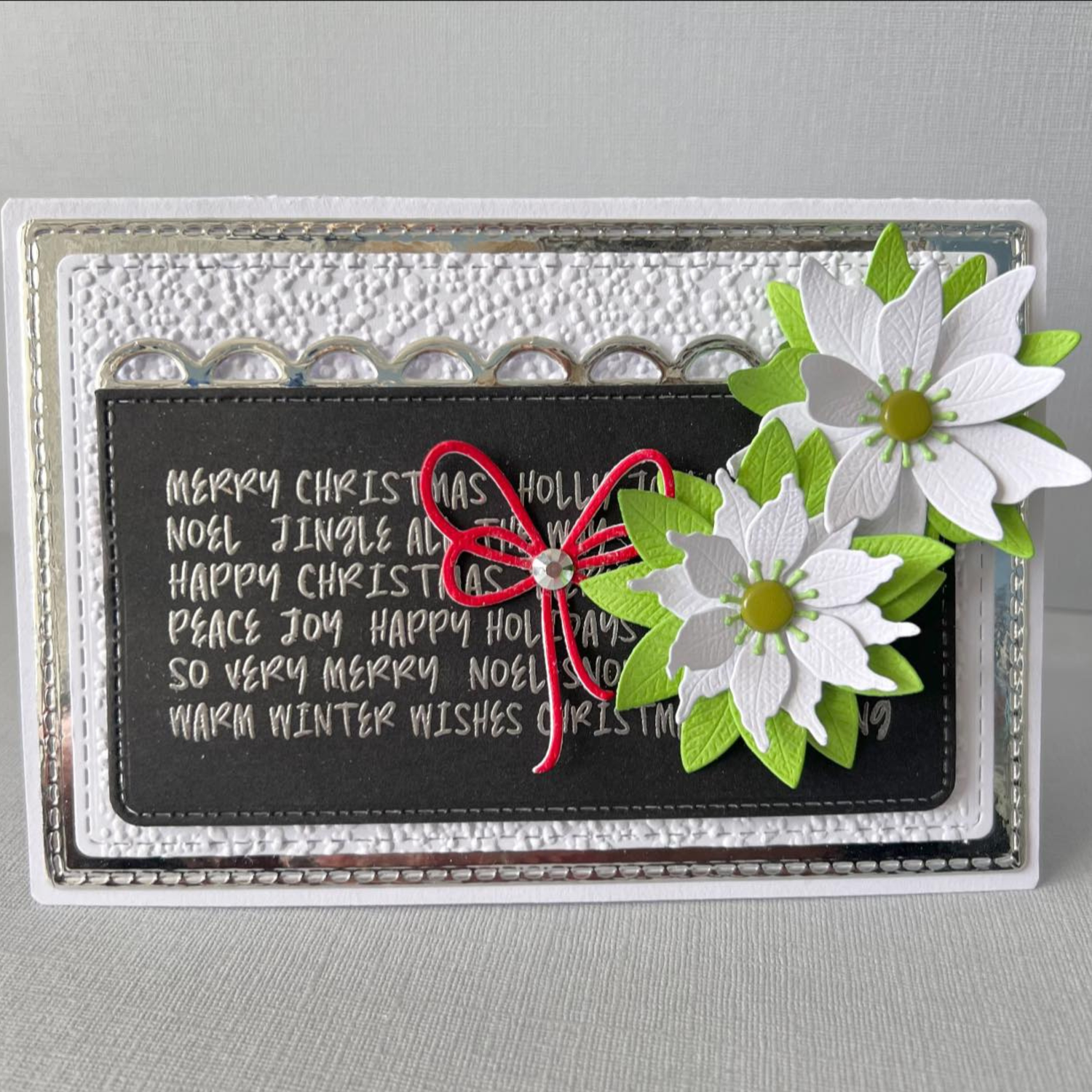 Lisa Horton Crafts Festive Word Panel Duos Stamps