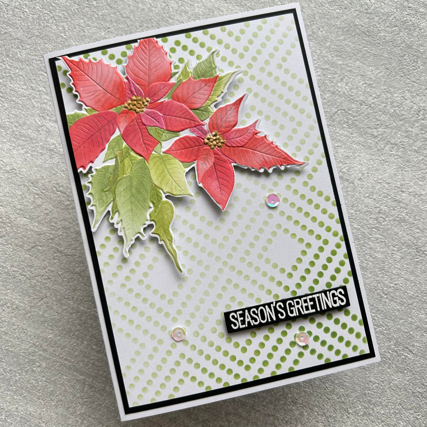 Lisa Horton Crafts Beaded Diamonds 5" x 7" 3D Embossing Folder