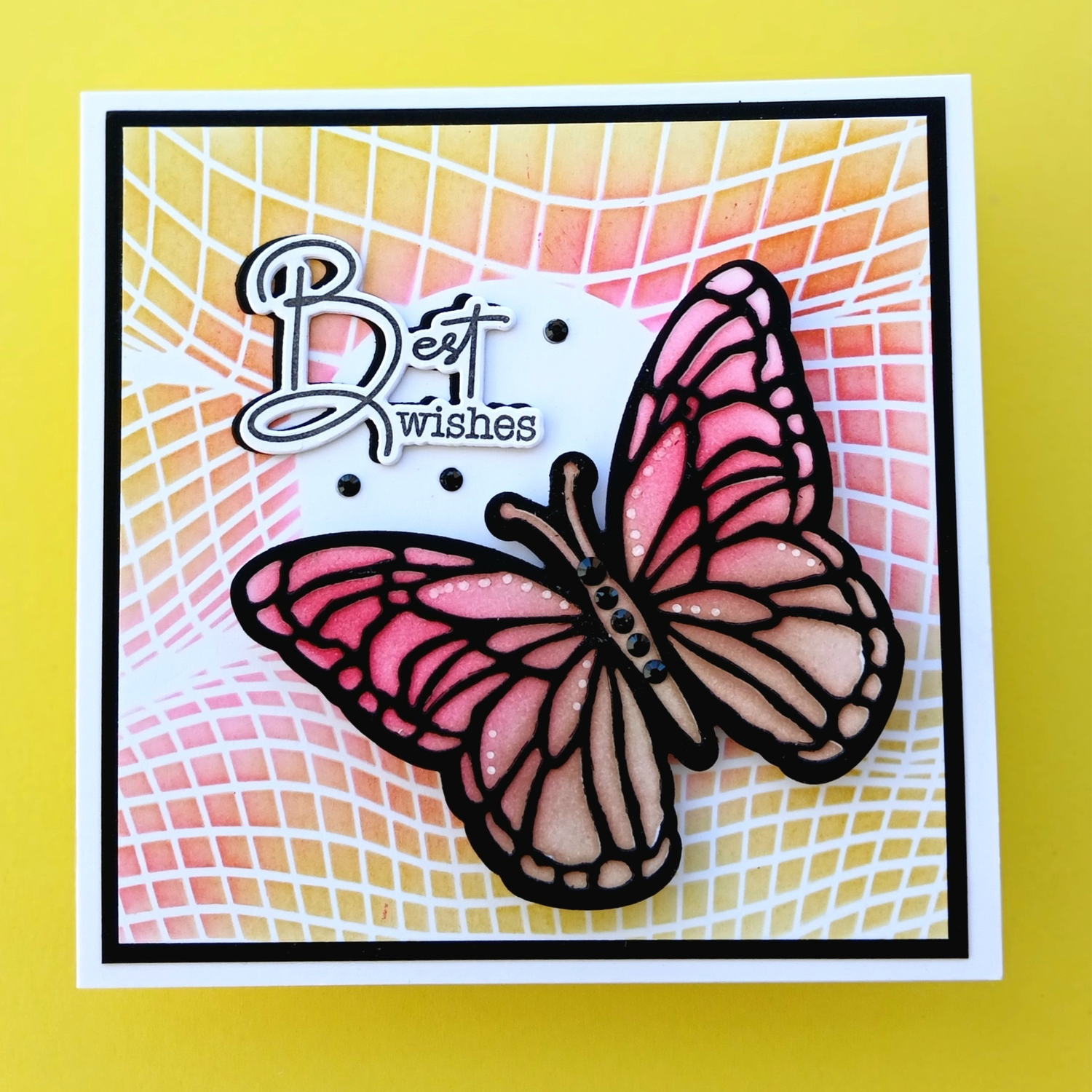 Lisa Horton Crafts Large Butterfly Die, Stencil and Stamp Companion Set