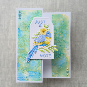 Lisa Horton Crafts Songbirds Layering Stencils with FREE Co-ordinating Die