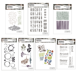 Lisa Horton Crafts Complete Muse & Maker A6, DL, A5 Stamp and Stencil Set - Release 1