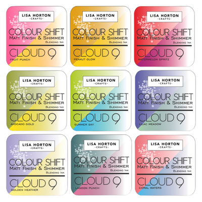 Cloud 9 Matt Blending Colour Shift Ink Pad Collection – 9 Pads