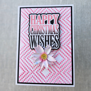 Lisa Horton Crafts Beaded Diamonds 5" x 7" 3D Embossing Folder