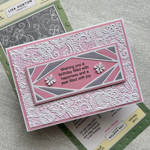 Lisa Horton Crafts Stamp & Die Sets - Birthday Verses and Wishing You Well
