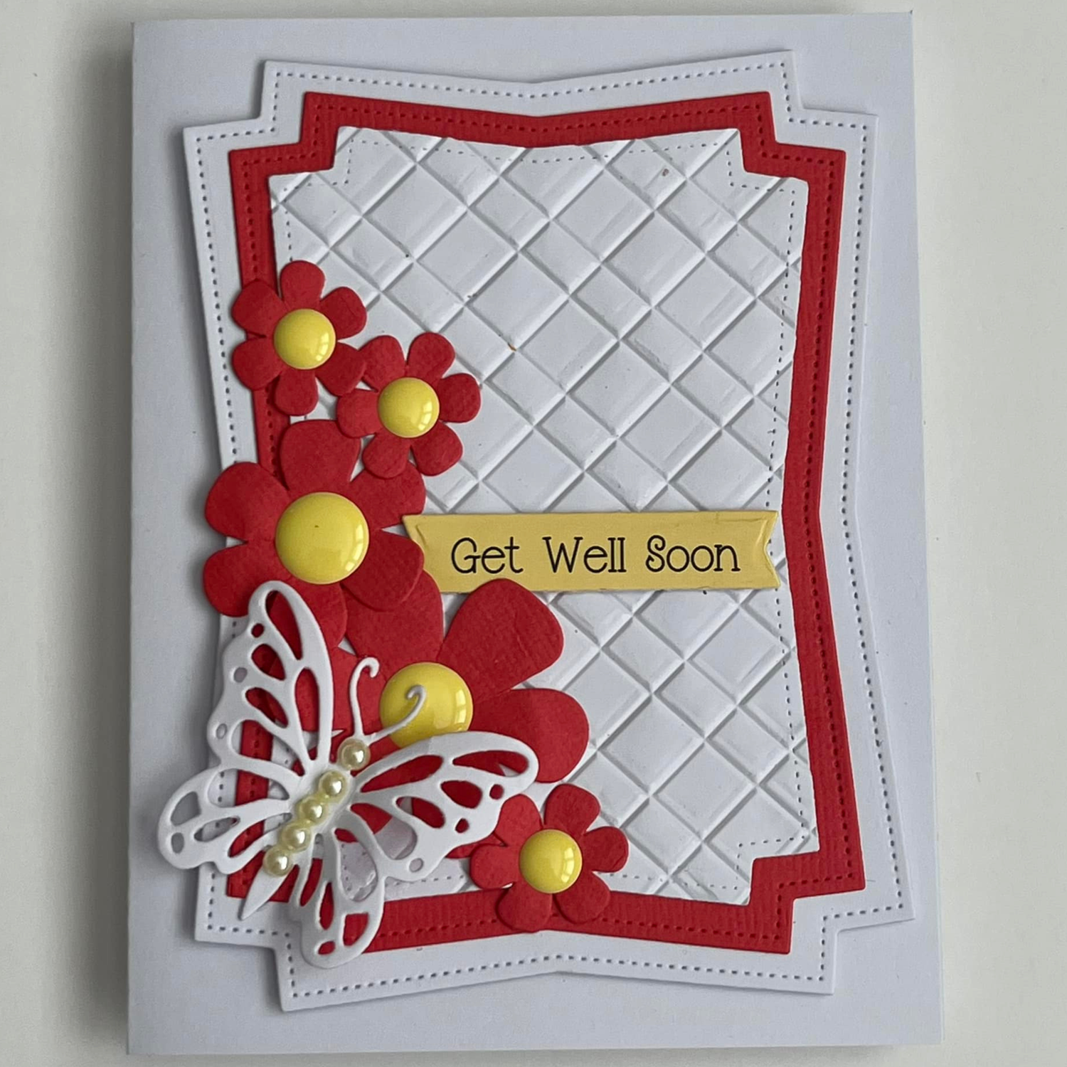 Lisa Horton Crafts Lattice 5" x 7" 3D Embossing Folder