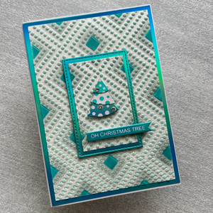 Lisa Horton Crafts Beaded Diamonds 5" x 7" 3D Embossing Folder