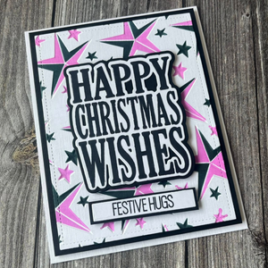 Lisa Horton Crafts Bold Stars 5" x 7" 3D Embossing Folder