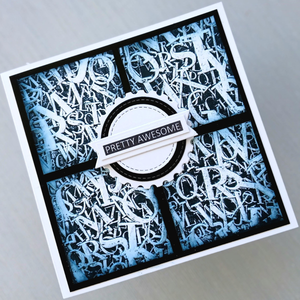 Lisa Horton Crafts Alphabet Soup 6" x 6" 3D Embossing Folder