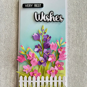 Spellbinders Layered Gladiolus Etched Dies from the Wildflowers Collection by Lisa Horton