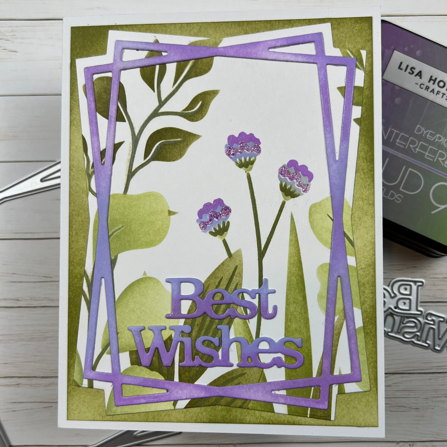 Lisa Horton Crafts Wildflowers 6" x 6" 3D Embossing Folder and Layering Stencils