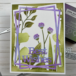 Lisa Horton Crafts Wildflowers 6" x 6" 3D Embossing Folder and Layering Stencils