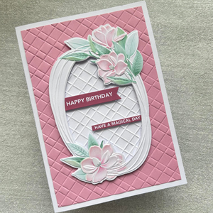 Lisa Horton Crafts Lattice 5" x 7" 3D Embossing Folder
