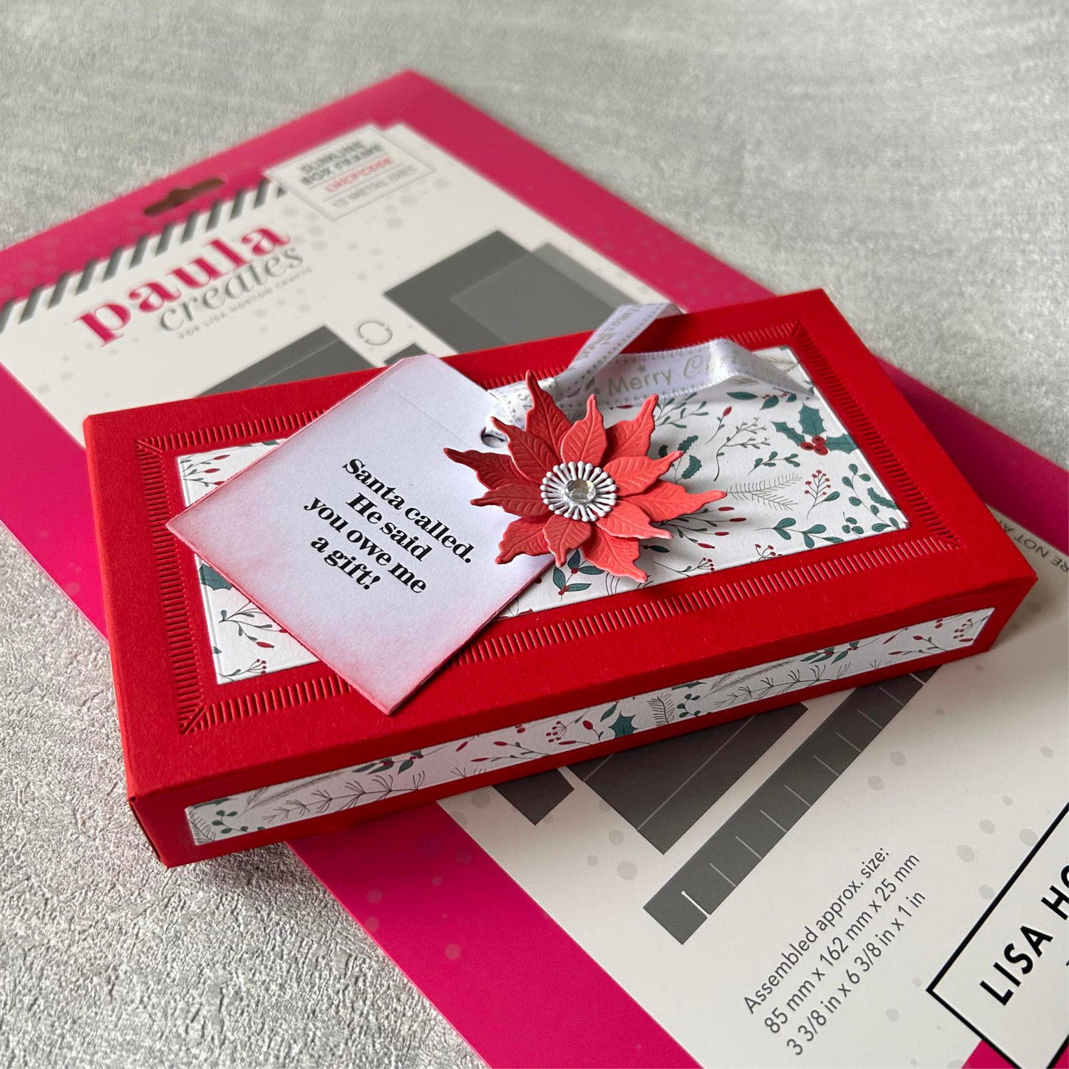 Paula Creates for Lisa Horton Crafts Box Die Set - Slimline Frame Box