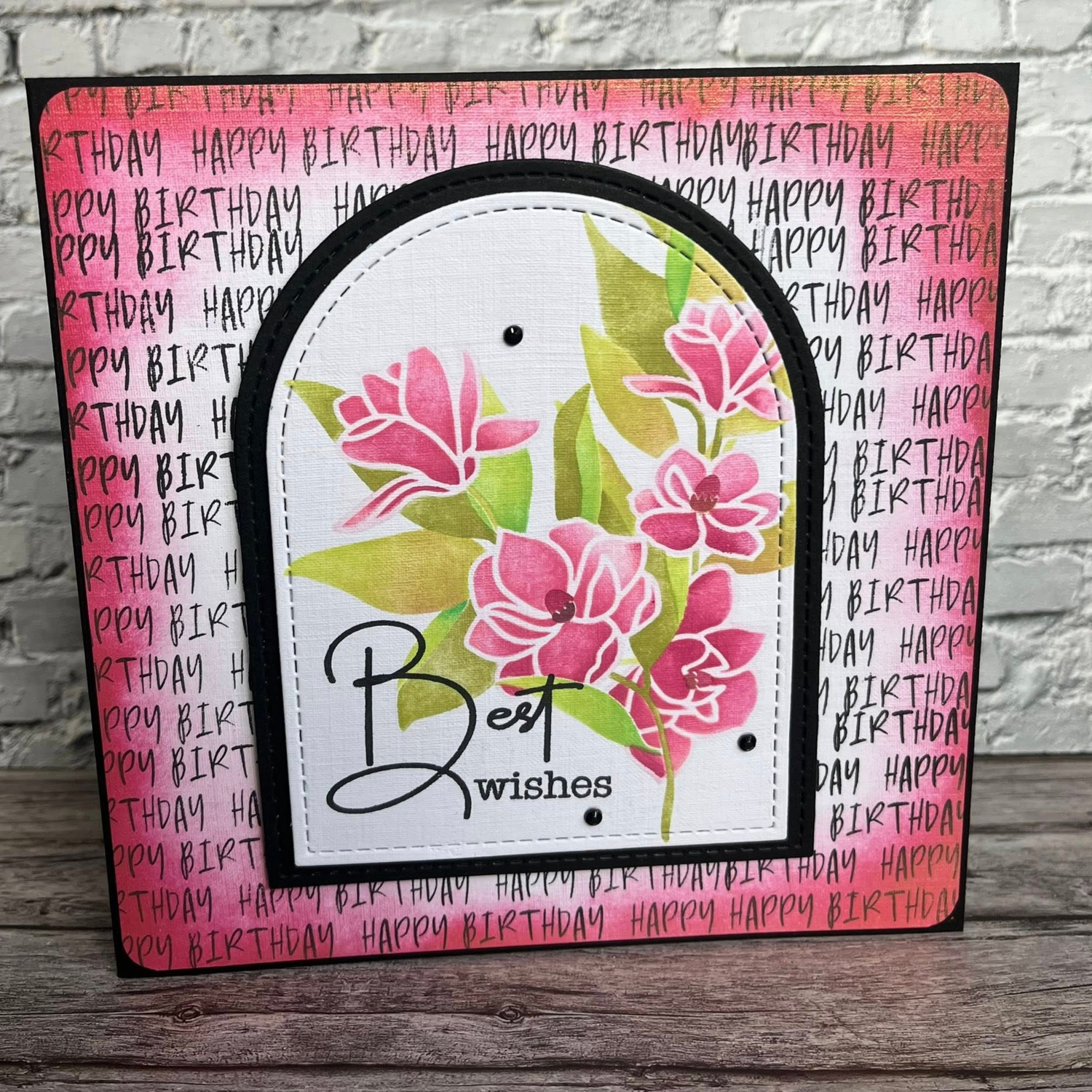 Lisa Horton Crafts Word Panel Duo Stamps - Happy Birthday