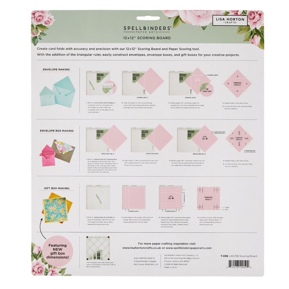 Lisa Horton Crafts X Spellbinders 12" x 12" Scoreboard