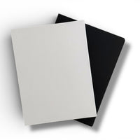 Lisa Horton Crafts Pack of 100 True Black and Super Smooth White A2 'ish' Cardstock