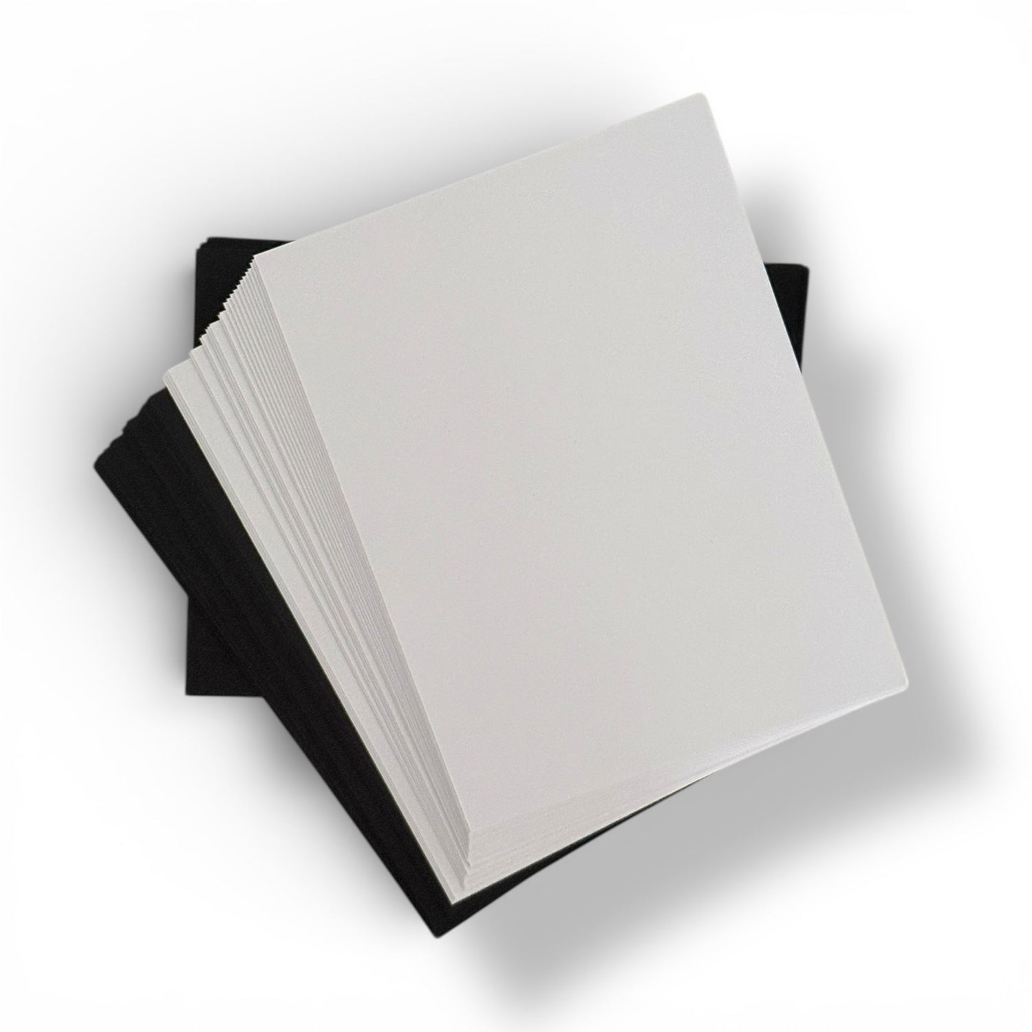 Lisa Horton Crafts Pack of 100 True Black and Super Smooth White A2 'ish' Cardstock