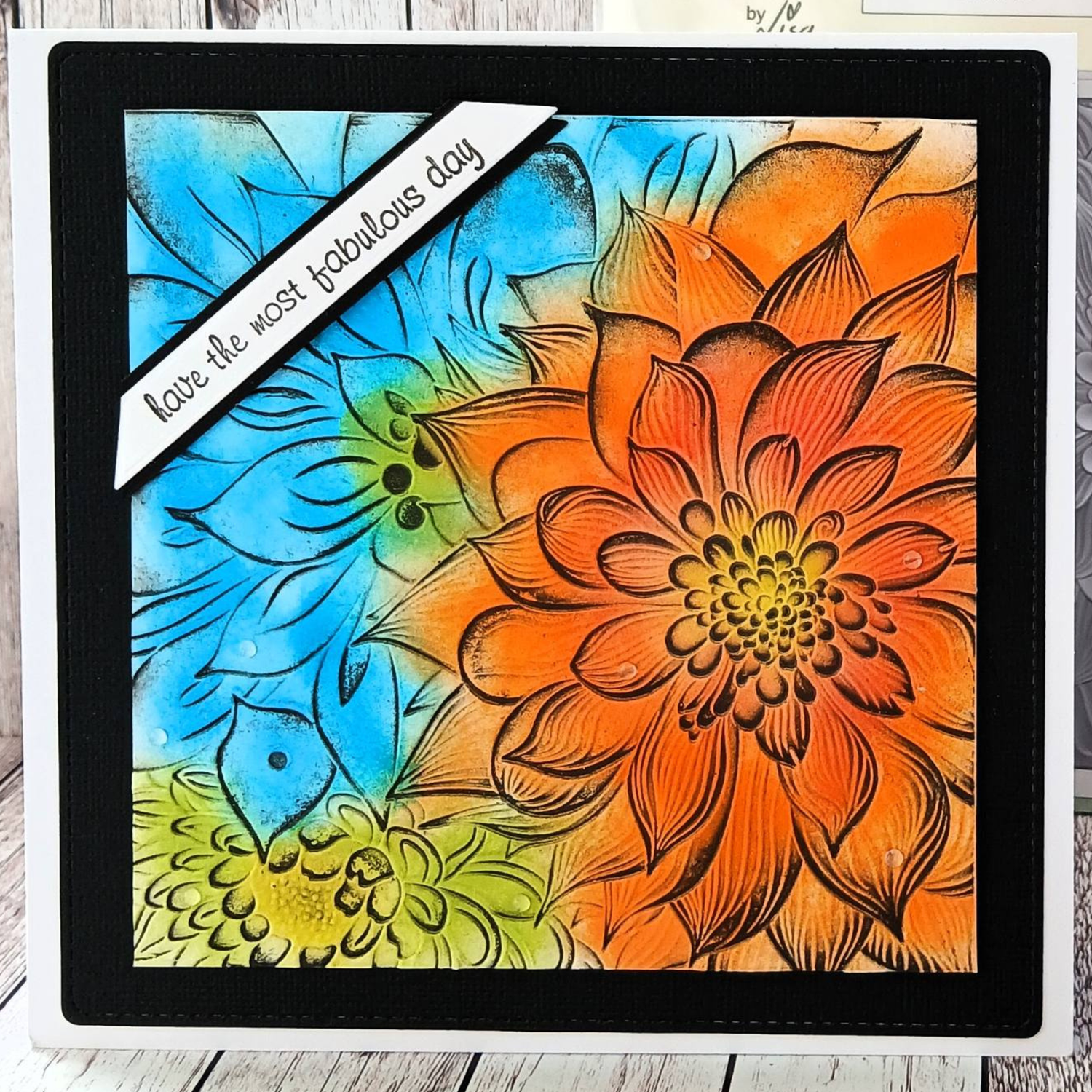 Lisa Horton Crafts Abstract Dahlia 6" x 6" Layering Stencils