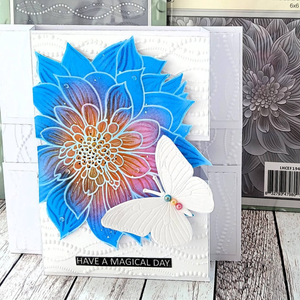 Lisa Horton Crafts Abstract Dahlia 6" x 6" Layering Stencils