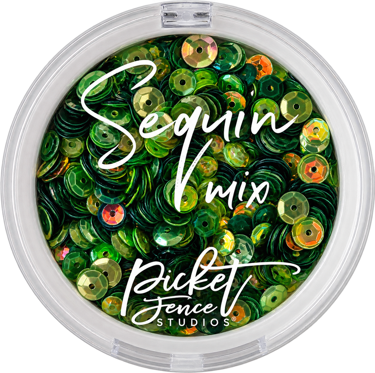 Picket Fence Studios Sequin Mix - All About the Greens