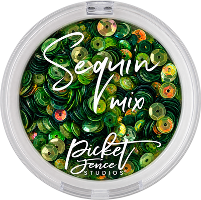 Picket Fence Studios Sequin Mix - All About the Greens