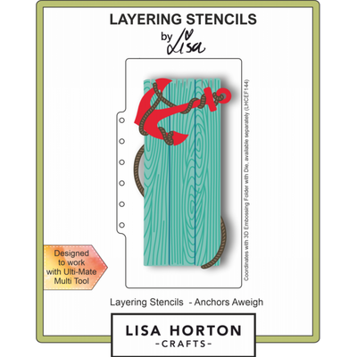 Lisa Horton Crafts Anchors Aweigh DL Layering Stencil