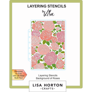 Lisa Horton Crafts Background of Roses 5