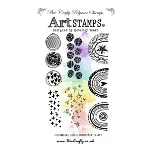 Bee Crafty Art Stamps - Journaling Essentials #1 A6 Stamp Set